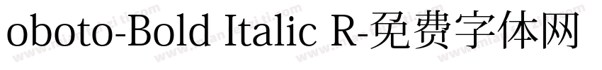 oboto-Bold Italic R字体转换